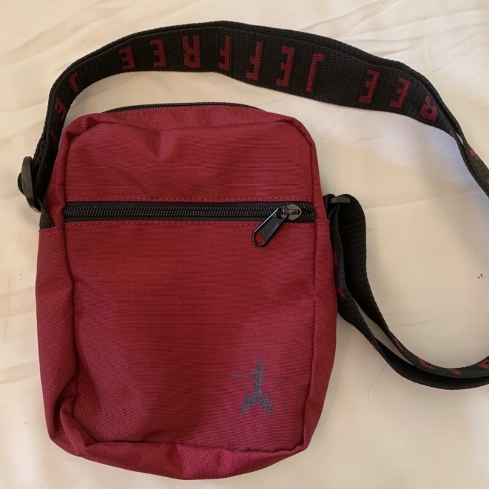 Jeffree Star Maroon Side Bag